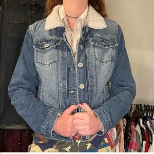 Denim and Sherpa lined jacket